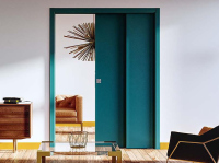 Staffetta Schiebetür in der Wand