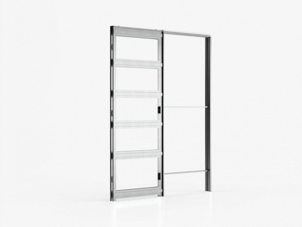 Schiebetür in der Wand Ermetika EvoKit TB 860 mm 1985 mm 100-125 mm Trockenbauwand Softstop Nein