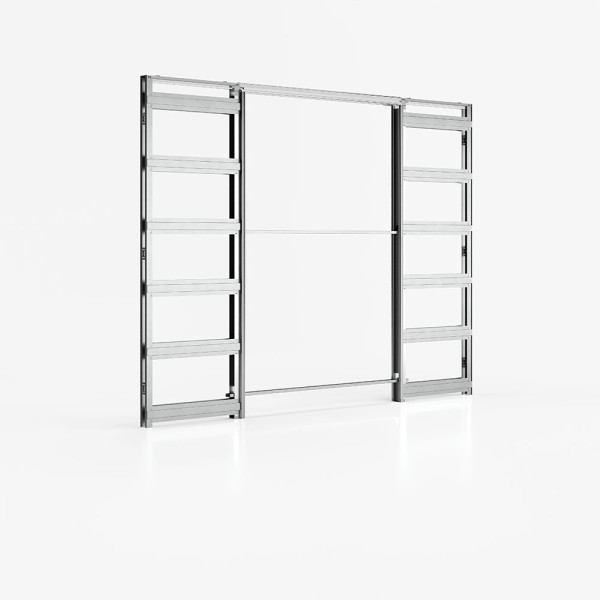 Schiebetür in der Wand Ermetika EvoKit TB 860 + 860 mm 2110 mm 100-125 mm Trockenbauwand