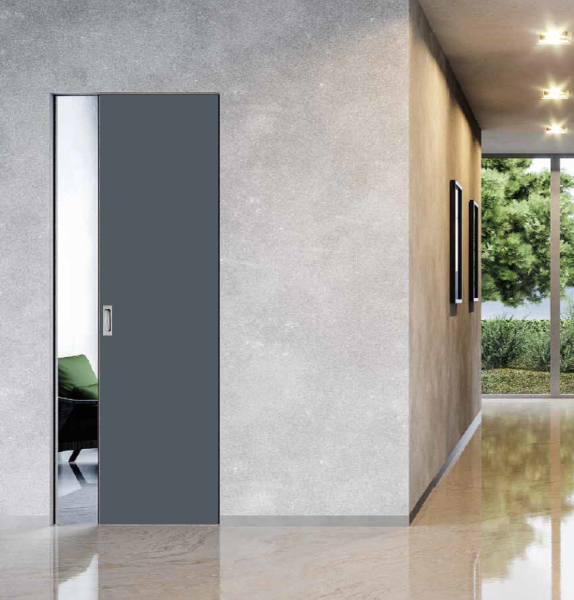 Komplettset Schiebetür in der Wand Zargenlose (20)