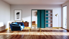 Ermetika Staffetta TB 615+615 mm Schiebetür in der Wand