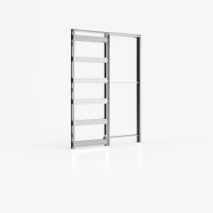 Schiebetür in der Wand Ermetika EvoKit ohne Zarge TB 610 mm 2110 mm 100 mm Trockenbauwand