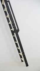 Raumspartreppe Black mit Räder (2)