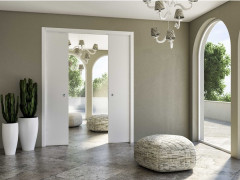 Schiebetür zweiflügelig in die Wand CPL