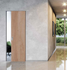 Schiebetür in die Wand -Natural Laminat