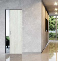 Schiebetür in die Wand -Finnische Kiefer Laminat