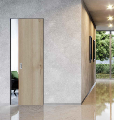 Schiebetür in die Wand -Buche natur Laminat