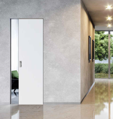 Schiebetür in die Wand -weiße Prämie Laminat